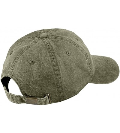 Baseball Caps Butterfly Embroidered Washed Cotton Adjustable Cap - Khaki - C012IFNSDR7 $13.34