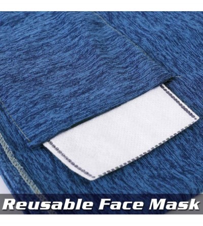 Balaclavas Face Scarf Bandana Men Women Neck Gaiters with Filters for Outdoors Festival Shorts Balaclava Mask (12Pcs) - Blue ...