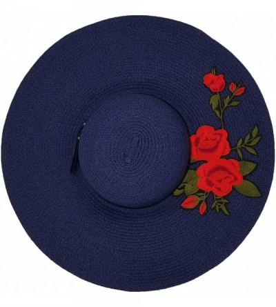 Sun Hats Sun Hats for Women- Woven Floppy Beach Woven Summer Spring Straw Hat - C618E63HYTG $25.84