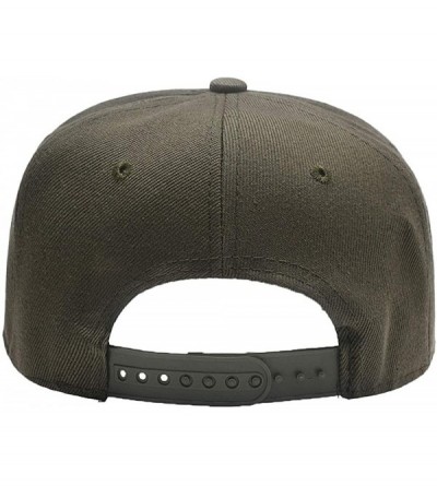 Baseball Caps Men Women Custom Flat Visor Snaoback Hat Graphic Print Design Adjustable Baseball Caps - Hunter Green - C718HCR...