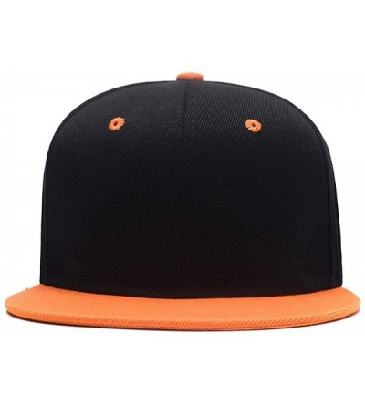 Baseball Caps Snapback Personalized Outdoors Picture Baseball - Orange 2 - CL18I8ZGTDC $14.39