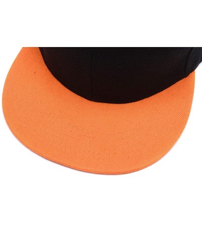 Baseball Caps Snapback Personalized Outdoors Picture Baseball - Orange 2 - CL18I8ZGTDC $14.39