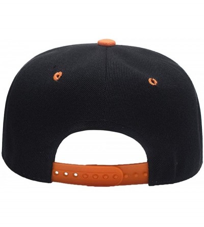 Baseball Caps Snapback Personalized Outdoors Picture Baseball - Orange 2 - CL18I8ZGTDC $14.39