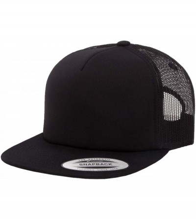 Baseball Caps Foam Trucker Snapback - Black - CS11VNHBWL7 $9.81