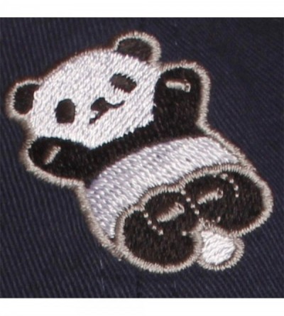 Baseball Caps Embroidery Classic Cotton Baseball Dad Hat Cap Various Design - Panda Navy - CC12NFE1QP7 $12.47