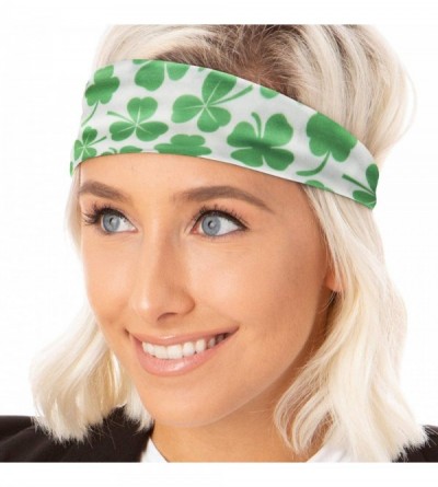 Headbands Irish Green Headband St Patricks Day Accessories Clover Shamrocks Headband Xflex Gift Packs - CM194UGG9LK $11.55