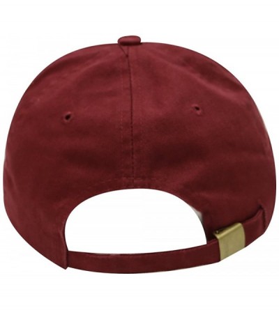 Baseball Caps Emoji 100 Cotton Baseball Dad Caps - Burgundy - CD12MYRWQ2L $14.84