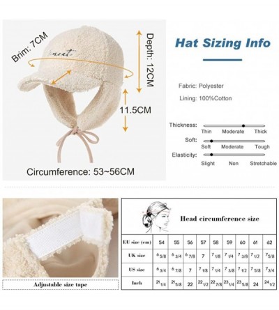 Baseball Caps Unisex Winter Fitted Baseball Cap Faux Fur Earflaps Trapper Elmer Fudd Hat 56-62cm - 00794-caramel - CM18YZLRQZ...