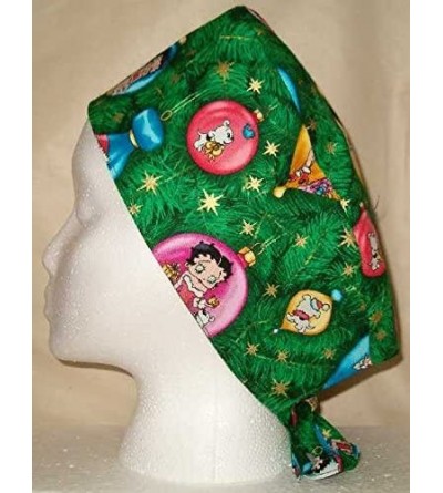 Skullies & Beanies Scrub Hat Cartoon Characters Christmas Fabric Cap Do-Rag - CZ12NZN0FJ0 $16.03