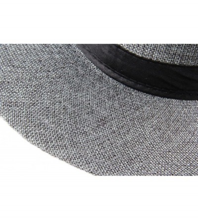 Cowboy Hats Men's Classic Cowboy Hats Trilby Fedoras - Grey - CX11XTJEZBV $9.55