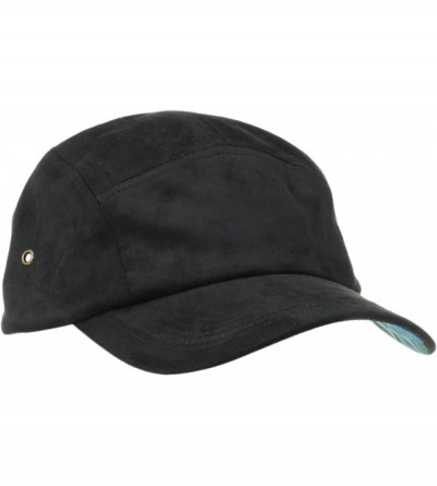 Baseball Caps Women's Microfiber 5 Panel Cap - Black - CO11HAI0BF5 $12.02