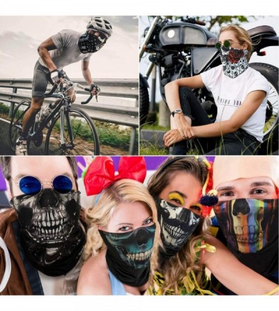 Balaclavas Summer Face Scarf Bandana Neck Gaiter Tube Magic Face Cover Scarf Balaclava Headwear Sun UV Protection - C0197M0GW...