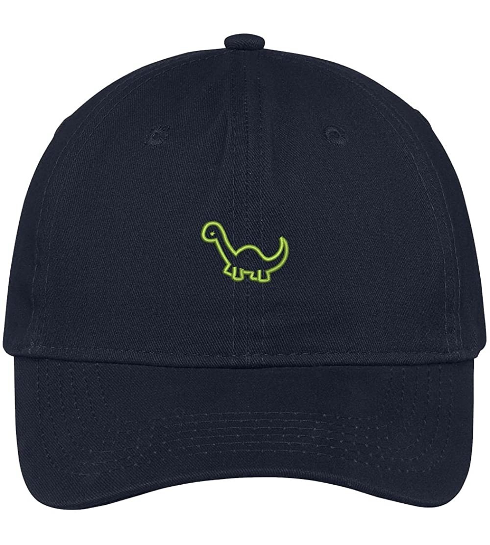 Baseball Caps Dinosaurs Embroidered Cap Premium Cotton Dad Hat - Navy - CS1827LLUIR $16.20