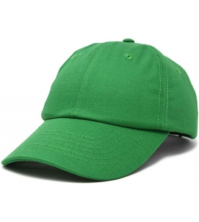 Baseball Caps Baseball Cap Dad Hat Plain Men Women Cotton Adjustable Blank Unstructured Soft - Kelly Green - CA119512LCR $17.65
