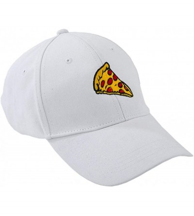 Baseball Caps Pepperoni Pizza Embroidered Dad Hat Adjustable Cotton Cap Baseball Cap for Men and Women - White Style 1 - CM18...