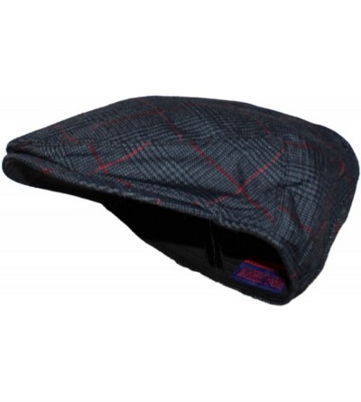 Newsboy Caps Street Easy Urban Classic Newsboy Cap - Grey Glen Plaid - C6197I7A9KQ $11.13