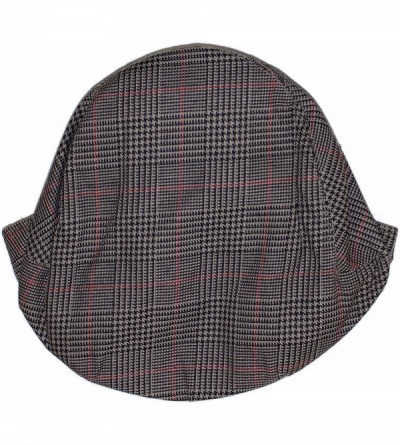 Newsboy Caps Street Easy Urban Classic Newsboy Cap - Grey Glen Plaid - C6197I7A9KQ $11.13