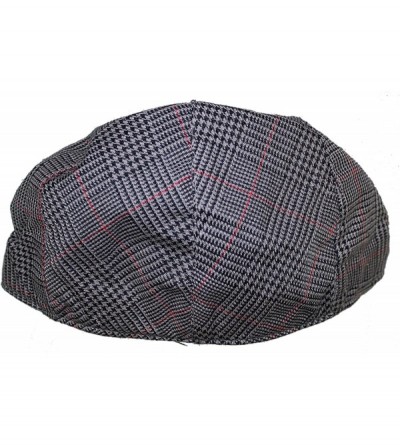 Newsboy Caps Street Easy Urban Classic Newsboy Cap - Grey Glen Plaid - C6197I7A9KQ $11.13