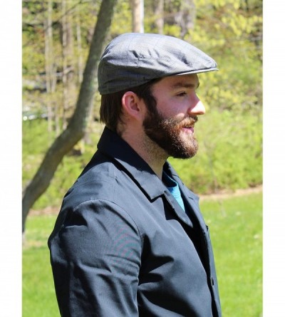 Newsboy Caps Street Easy Urban Classic Newsboy Cap - Grey Glen Plaid - C6197I7A9KQ $11.13