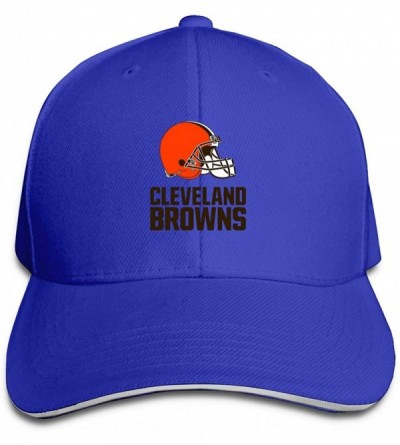 Baseball Caps Cleveland Browns Unisex Baseball Cap Men's Cap Adjustable Baseball Cap for Women-White - Blue - CT18Z97K23A $13.57