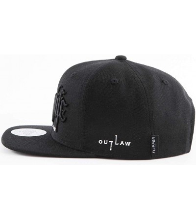 Baseball Caps Thuglife Embroidery Baseball Adjustable Snapback - Black/Original Logo - CR195RLWEMZ $28.18