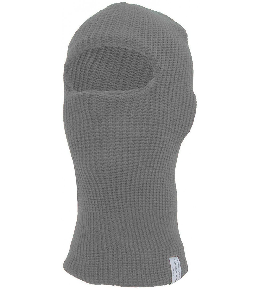 Balaclavas Face Ski Mask 1 Hole - Lt Grey - C5111HQTPWH $8.05