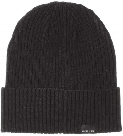 Skullies & Beanies Men's Lightweight Ribbed Knitted Beanie Hat - Black - CP18W4EMQX7 $12.06