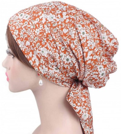 Skullies & Beanies Chemo Headwear Cancer Cap for Women Sleep Headscarf Bonnet Headwrap - 12 - CZ18RS5SLQU $13.65