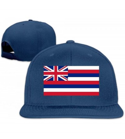 Baseball Caps Flag of Hawaii Adjustable Trucker Caps Unisex Sandwich Hats - CG18I7XW889 $19.81