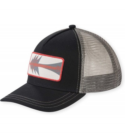 Baseball Caps Men's Vaughan Trucker Hat - Black - CY186Z05KOH $23.02