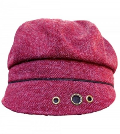 Newsboy Caps Rebel Merlot Adjustable Hat - CZ186S2TXQW $24.03