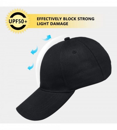 Baseball Caps Classic Polo Baseball Cap Ball Hat Adjustable Fit for Men and Women - Black - CZ18WD9RCII $7.54