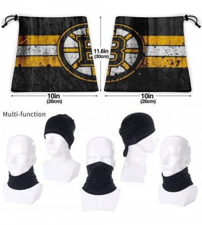 Balaclavas Bruins Face Bandanas- Head Wraps Neck Gaiter Balaclava Windproof Anti Dust Outdoor Scarf for Men Women Black - CE1...