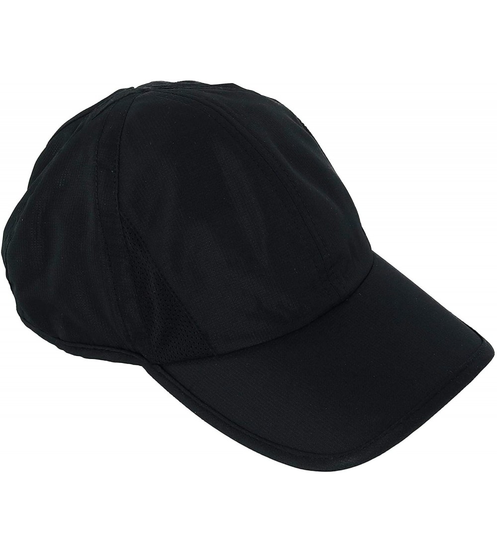 Baseball Caps Women's Feather Light Active Ponytail Baseball Cap - Black - CU18S29LRGH $26.90