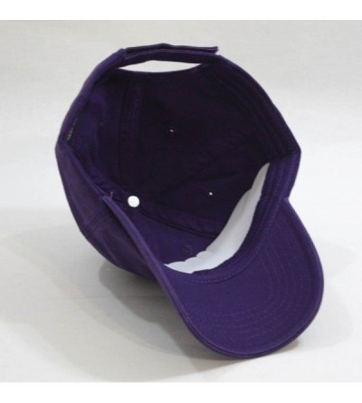 Baseball Caps Classic Washed Cotton Twill Low Profile Adjustable Baseball Cap - Purple - C812DYZOPWX $10.43