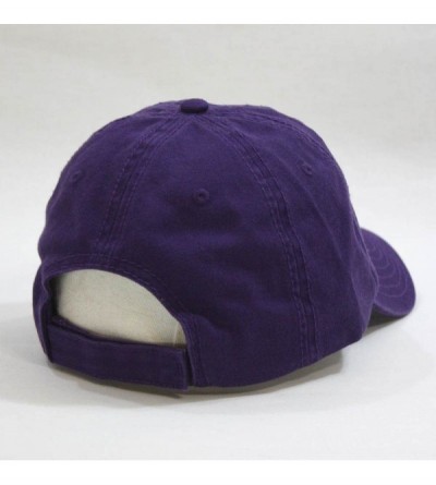 Baseball Caps Classic Washed Cotton Twill Low Profile Adjustable Baseball Cap - Purple - C812DYZOPWX $10.43