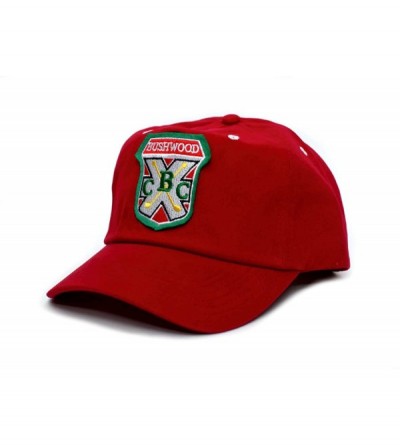 Baseball Caps Bushwood Hat Country Club Movie One Size Baseball Cap Red - CE12C648SSP $17.08