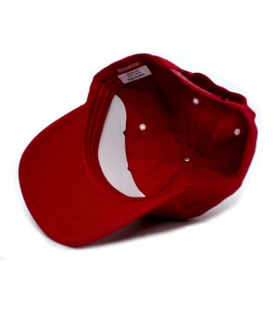 Baseball Caps Bushwood Hat Country Club Movie One Size Baseball Cap Red - CE12C648SSP $17.08