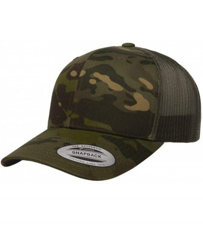 Baseball Caps Classics Six-Panel Retro Trucker Cap - 6606 - Multicam Tropic/ Green - C318WX8YO2S $10.18