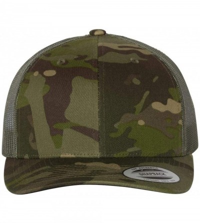 Baseball Caps Classics Six-Panel Retro Trucker Cap - 6606 - Multicam Tropic/ Green - C318WX8YO2S $10.18