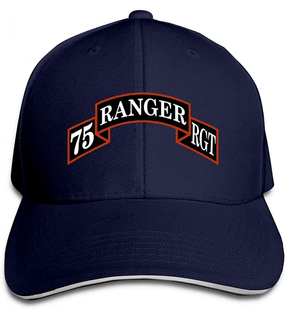 Baseball Caps 75st Ranger Regiment Unisex Hats Trucker Hats Dad Baseball Hats Driver Cap - Navy - CP18LYI4Y2Y $22.73