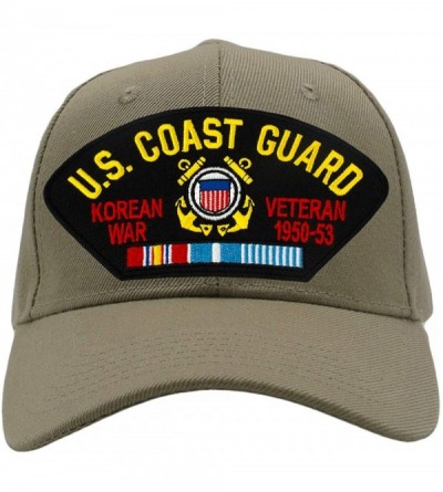 Baseball Caps US Coast Guard - Korean War Veteran Hat/Ballcap Adjustable One Size Fits Most - C518IZE7CMQ $24.17