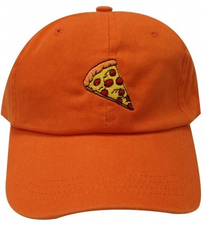 Baseball Caps Pepperoni Pizza Cotton Baseball Dad Caps - Orange - CV12LLUVU0X $15.92