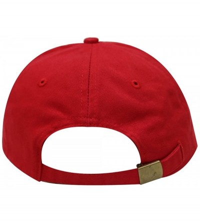 Baseball Caps Cute Panda Cotton Baseball Cap - Red - C312I8W5CRT $9.45