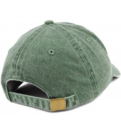 Baseball Caps Established 1949 Embroidered 71st Birthday Gift Pigment Dyed Washed Cotton Cap - Dark Green - CK180L7LDTG $20.19