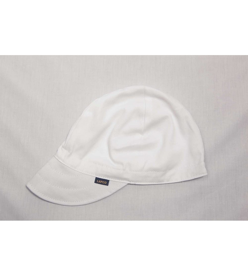 Baseball Caps Lap CW-6 3/4 4-Panel Welder's Caps- 100% Cotton- 6 3/4"- White - White - Lap Cw - CF11GXSO9QV $12.80