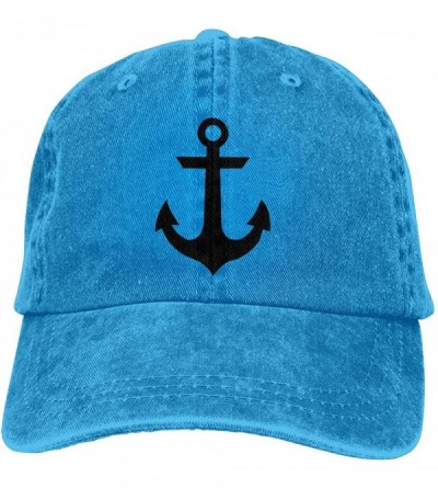 Baseball Caps Denim Cap Nautical Anchor Baseball Dad Cap Classic Adjustable Sports for Men Women Hat - CH18YH4LI3M $23.27