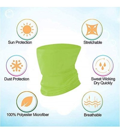 Balaclavas Sun UV Protection Neck Gaiter Washable Reusable Face Cover Dust Wind Bandana Balaclava Headwear for Women and Men ...