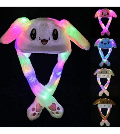 Skullies & Beanies Rabbit Jumping Cosplay Christmas Holiday - 01-pink - CD192QUTA5E $12.39