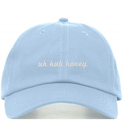 Baseball Caps Uh Huh Honey Baseball Hat- Embroidered Dad Cap- Unstructured Soft Cotton- Adjustable Strap Back (Multiple Color...